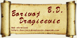 Borivoj Dragičević vizit kartica
